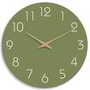 Mosewa Modern Wall Clock Silent Non-Ticking 14" Battery Operated Simple
