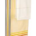 Songtec Towel Rack Stand for Bathroom, 2-Tier Towel Holder Stand for Bath Towels Max to 68, Practical Shelf on Top