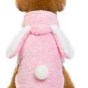 Easter Day Bunny Dog Costume Puppy Hoodies Dog Clothes Pet Suit for Large Dogs (Pink, Medium)