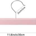 Pants Hangers with Clips Skirt Hanger for Women Plastic Clip Hangers for Pants Clothes Hanger (50pack, Pink)