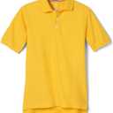 French Toast Boys Girls Gold Short Sleeve Pique Polo Uniform Shirt