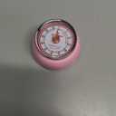 Zassenhaus Magnetic Retro Kitchen Timer, Classic Mechanical Cooking Timer (Pink) (2.75 inch)