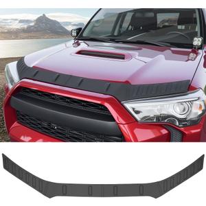 Hood Protector for 2010-2024 Toyota 4Runner Hood Deflector Guard Soft TPE Material Hood Shield Trim for 4 Runner Exterior Accessories