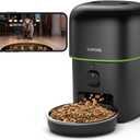 Automatic Cat Feeder with Camera - 5G WiFi Auto Cat Food Dispenser, 1080P HD Video with Night Vision, 1-15 Meals, 1-99 Portions, 2-Way Audio, Keeps Food Fresh, Timed Pet Feeder Also for Dogs (Black)