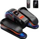 Foot Exercise Machine, Quite & 12 Adjustable Speeds Seated Pedal Exerciser LCD Display & Smooth for Home and Office, Low Impact Foot Peddler Exerciser While Sitting for Seniors