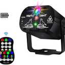 KisMee Disco Stage Lights DJ Lights for Parties Sound Activated for Xmas Bar Halloween Decorations Karaoke Pub KTV Dance Gift Birthday Wedding (Battery Power)