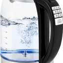 COSORI Electric Kettle Temperature Control with 6 Presets, 60min Keep Warm 1.7L Electric Tea Kettle & Hot Water Boiler, 304 Stainless Steel Filter, Auto-Off & Boil-Dry Protection, BPA Free, Black (1.8 Quarts, Clear)