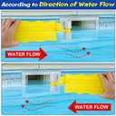 Plastic Debris Skimmer-Skimmer Guard,Hands Free Pool Leaf Skimmer,Work with Most Skimmer Systems on Above-Ground and in-ground Pools,6.7 Inches to 4 Inches (Yellow)