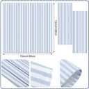 Funnymoom 24 Pcs Coastal Blue and White Striped Cloth Napkins Last Toast on the Coast Party Reusable Napkins French Retro Toile Dinner Soft Absorbent for Summer Holiday Party