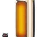 Space Heater, 1500W PTC Ceramic Electric Heaters for Indoor Use with Remote, 4 Levels Room Heater with LED Touch Display, 110 Oscillation,10H Timer,Fast & Safe Portable Heater for Bedroom Office