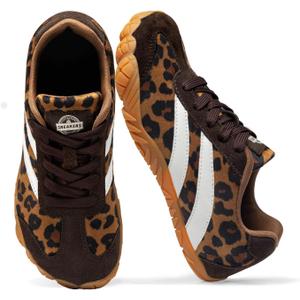 Barefoot Shoes Women Casual Sneakers,Wide Toe Box Shoes Women Zero Drop Barefoot Shoe Men,Minimalist Trail Running Shoe,Non-Slip Lightweight Breathable Comfortable Fashion Walking Hiking Shoes Unisex, 42, Leopard