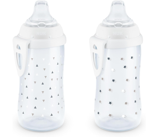 NUK Active Sippy Cup, 10 oz, 2 Pack, 12+ Months, Timeless Collection,  Exclusive