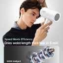 Hair Dryer with Diffuser, CONFU Blow Dryer for Curly Hair for Women Men, 21000PRM Travel Hair Dryer, Portable Lightweight Fast Drying Negative Ion Hairdryer for Home & Travel