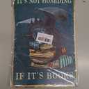 Bookish Gifts Dargon Valentines Gifts Vintage Dragon Tin Sign It's Not Hoarding If It's Books Sign for Home Cafe Bedroom Library Bookshelf Wall Decor 8x12 Inch (3018) (Blue)