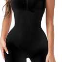 Strapless Shapewear Bodysuit Butt Lifter Body Shaper for Women Under Dress Tummy Control full Body Shapewear (X-Large, Black)