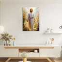 LWJARTFY Jesus Wall Art Christian Canvas Poster Print (Canvas, 12x16in)