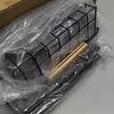 Kitstorack Under Sink Organizer, 2 Tier Under the Sink Storage, Slide out Pull out Cabinet Organizer Shelf, Metal Sliding Drawer for Kitchen Bathroom Pantry Closet Organization Rack, Black, 2 Pack