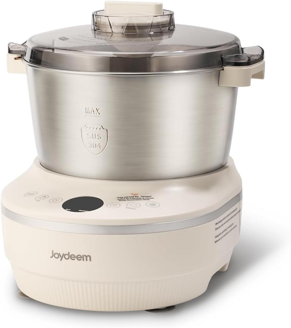 Joydeem 3.7Qt Electric Dough Maker with Seasonal Fermentation, HMJ-A351
Dough Mixer, Dough Proofing for Pizza, Bread & Sourdough, Summer & Winter Ferment