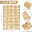 18'' Width Rattan Cane Webbing Roll Caning Material Weave Rattan Fabric Furniture for Caning Projects Pre Woven Open Mesh Cane for Cabinet Bed Chair Repair Material DIY Supplies(2 Feet)