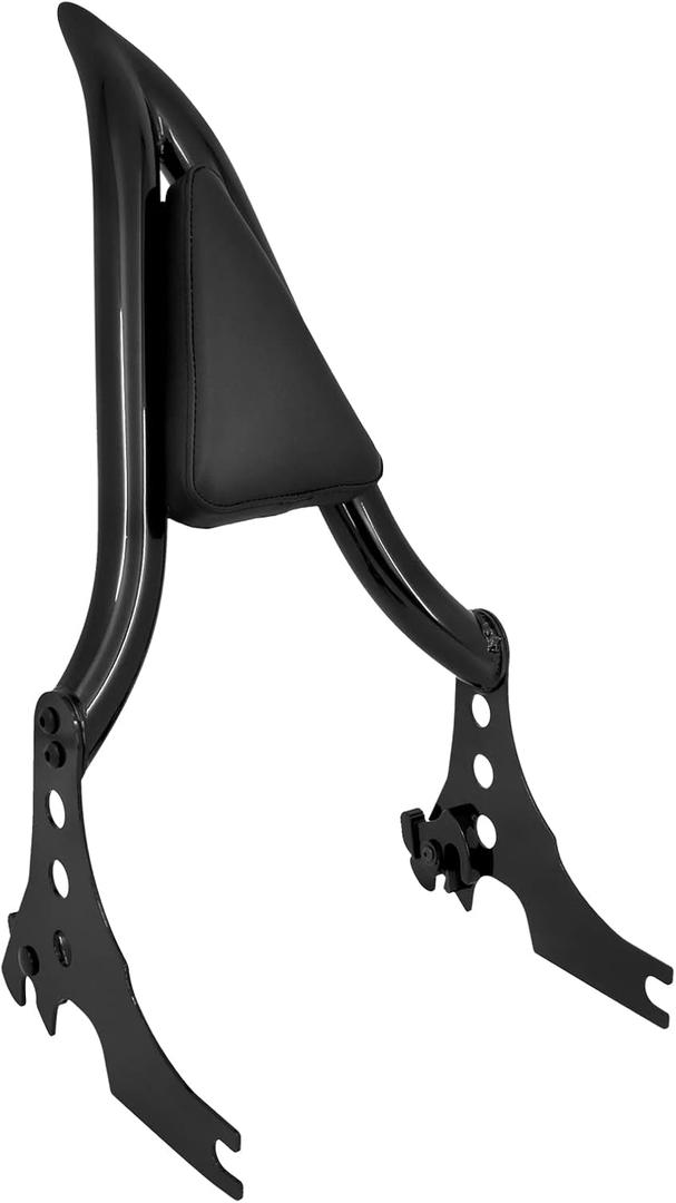HDBUBALUS Motorcycle Sissy Bar Detachable Rear Passenger Backrest Pad Fit for Harley Sportster XL 883 1200 2004-2022 (Black)