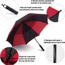 ACEIken Golf Umbrella Large 58/62/68 Inch Automatic Open Golf Umbrella Extra Large Oversize Double Canopy Vented Umbrella Windproof Waterproof for Men and Women