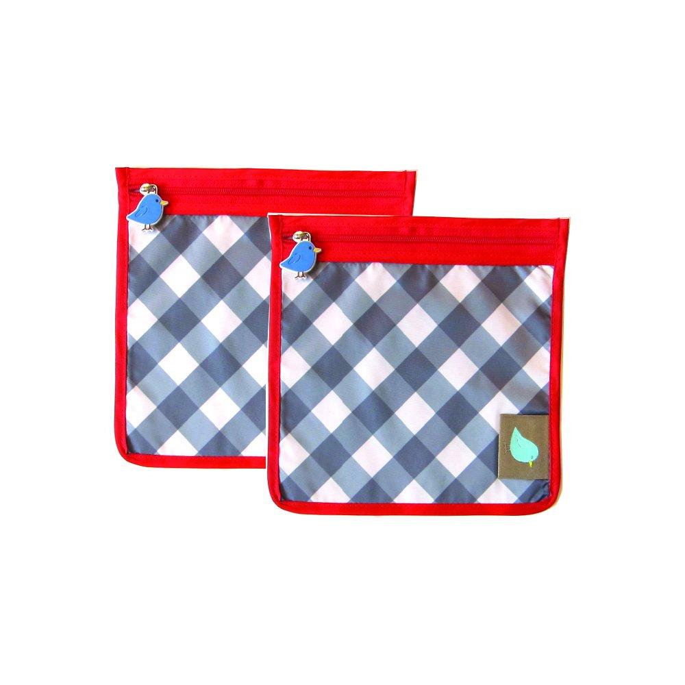 Perfect Snack Pouch 2 in A Pack 7×7 inch  White,Black,Red