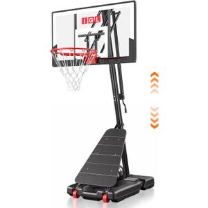 IGL Portable Basketball Hoop Outdoor, 10 FT Height Adjustable Basketball Goal
