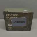 Crochet Blanket Soft Wool Scarf Shawl Portable Warm Blanket 81 (110x120, Purple)