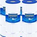 Cryspool 07066 Filter Compatible with CX580XRE, SwimClear C3025, C3030, PA81, C-7483, FC-1225, 481 Sq. Ft Pool Filter Cartridge, 4 Pack