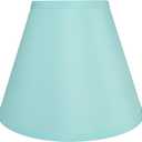 Aspen Creative 58927A Empire Uno Lamp Shade in Aquamarine, 5" Top x 10" Bottom x 8" Slant Height, Slip UNO 33mm