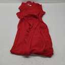 GRACE KARIN Women's Wear to Work Sleeveless Ruched Bodycon Office Pencil Midi Dresses with Belt (10, Deep Red)