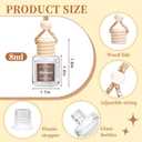 6 Pack Car Air Freshener - Mothers Day Gift for Her, Hanging Air Freshener Essential Oil Diffuser, Romantic Car Scents Cute Auto Decor Birthday Gifts for Women/Men