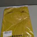 Womens Long Sleeve Crop Tops Lightweight Mock Neck Base Layer Shirts (Yellow, M)