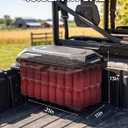 KEMIMOTO UTV Storage Box 45.3L/11.9Gal Waterproof Storage Bin Lockable Tool Box Compatible with 2016-2026 Can-Am Defender & Defender MAX, 2021+ Commander & Commander MAX 1000R 700