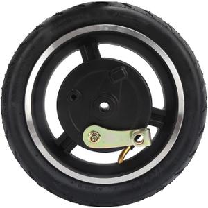 Electric Scooter Tire, Durable Drum Brake Rubber Aluminum Construction E-Scooter Wheel for Commuters Urban Riders Campus Travel