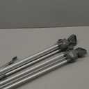 2 Pack X Frame Banner Stand Fits Any Banner Adjustable Size 23"X63" to 32"X78" with Portable Retractable Carrying Bag, Customize Stand for Trade Show Exhibition Market and Store Display, Silver