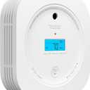 AEGISLINK Smoke and Carbon Monoxide Detector 10-Year Lifespan with Replaceable Battery, Photoelectric Fire Alarm and Electrochemical CO Alarm with Test/Silence Button, SC200, 1-Pack