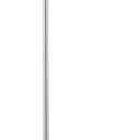Globe Electric 67134 72" Torchiere Floor Lamp and Adjustable Reading Light, Silver, Frosted Shade, Dual Rotary Switch, 3-Step Dimming, Modern Lighting for Living Room or Office, Timeless
