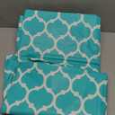 Smiry Rectangle Picnic Table Cover, Waterproof Elastic Fitted Camping Tablecloths for 6 Foot Tables, Wipeable Flannel Backed Vinyl Tablecloth Protector for Indoor, Outdoor (Teal, 36x72 Inches)