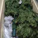 National Tree Company Pre-Lit Artificial Full Christmas Tree, Green, Dunhill Fir, White Lights, Includes Stand, 9 Feet