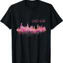 Chicago Skyline T-Shirt,Small