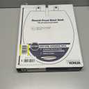 KOHLER 20111-0 Brevia, Slow Close Toilet Seat, Round Toilet Seat, Grip-Tight Bumpers Quick-Attach Hardware, White