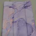 Fintie Slim Case for All-New Fire HD 10 Tablet (13th Generation, 2023 Release) - Trifold Lightweight Hard Shell Stand Cover with Auto Wake/Sleep, Lilac Marble