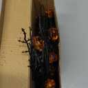 [ 8 Modes & Timer 6 Ft 54 LED Halloween Willow Vine Twig Decor Garland with 18 Pumpkins Orange Lights Waterproof Battery Operated Halloween Decorations for Home Wall Mantle Fireplace Decor