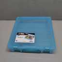 ArtBin 6955AA Super Satchel Compartment Box Clear Craft Organizer Storage Case - Aqua, Pack of 1