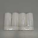 White Pillar Candle Set - 4 Unscented Decorative,Parties, Large Candles, White Candle Columns, Column Candles Clearance or Kwanzaa, 2.4" x 6" (2PC, 6cmX15cm)
