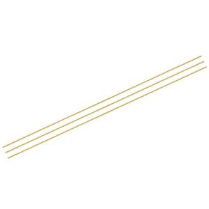 MECCANIXITY Brass Rods 1/4 Inch x 35 Inch Brass Solid Round Rod for Handle Pin DIY Craft Material Pack of 3