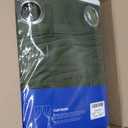 MIULEE Velvet Curtains Olive Green Elegant Grommet Thermal Insulated Soundproof Room Darkening Curtain/Drapes for Classical Living Room Bedroom Decor 66 x 96 Inch Set of 2