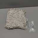 YKBU Stuffed Animal Net or Hammock Wall Hanging Net for Stuffed Animal Storage Macrame Toy Display Plush Toy Holder Soft Toy Organizer for Nursery Baby Bedroom Playroom-Cream (Large-60" W)