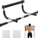Ally Peaks Pull Up Bar for Doorway | Thickened Steel Max Limit 440 lbs Upper Body Fitness Workout Bar| Multi-Grip Strength for Doorway | Indoor Chin-Up Bar Fitness Trainer for Home Gym Portable